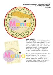 Kalendarz Adwentowy dla grupy przedszkolnej