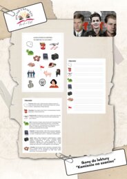 Ikony (obrazki, symbole) + odpowiedzi "Kamienie na szaniec" Aleksander Kamiński, język polski, egzamin ósmoklasisty, lektura obowiązkowa klasa 7-8
