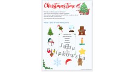 Christmas / Świąteczny bożonarodzeniowy zestaw zadań / karta pracy / gotowa lekcja / Święta / Boże Narodzenie / Zadania / Mówienie / Słownictwo / Klasy 4-6 / Klasa 4 / Klasa 5 / Klasa 6 / Klasa 7 / SP 4-6 / SP