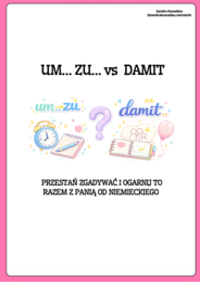 Um… zu… czy damit?