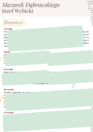 Mazurek Dąbrowskiego - Józef Wybicki (8 stron opracowania + test z odpowiedziami)