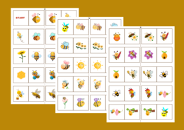 DZIEŃ PSZCZÓŁ – domino obrazkowe - Dzień Pszczoły