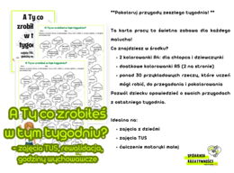 A Ty co zrobiłeś w tym tygodniu? - zajęcia TUS, rewalidacja, godziny wychowawcze