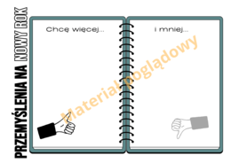 Przemyślenia na nowy rok - godzina wychowawcza