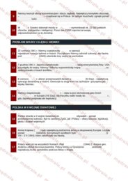 Notatka okienkowa „II wojna światowa” + klucz odpowiedzi