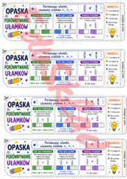 🟩 MATEMATYCZNE OPASKI NA RĘKĘ  Skuteczna pomoc dydaktyczna do wprowadzania nowych tematów