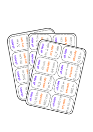 Ja mam, kto ma - jednostki długości (wyrażenia dwumianowane i ułamki dziesiętne). Klasa 4, 5, 6