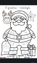 mikołajki - dodawanie i odejmowanie do 10