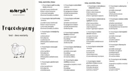 Frazeologizmy - kartkówka (test), dwa warianty