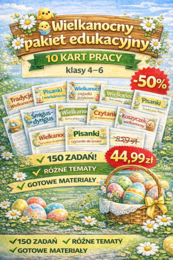 🐣📚 Wielkanocny pakiet edukacyjny – 50% taniej | 10 kart pracy | klasy 4–6