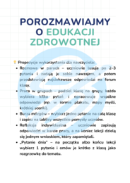 Edukacja zdrowotna – 30 pytań dla szkół średnich