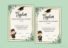 Dyplomy Ukończenia Klasy Czwartej - zestaw