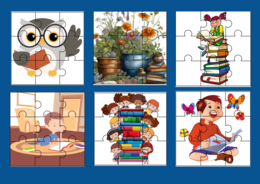 DZIEŃ KSIĄŻKI - PUZZLE – 18 obrazków