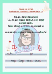 Dodatkowe karty pracy- klasa 1 - marzec 1