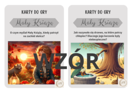 Lekturowe karty do gry "Mały Książę" Materiał cyfrowy