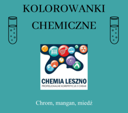 Kolorowanka chemiczna - chrom, mangan,miedź