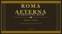 Prezentacja PowerPoint „Starożytny Rzym”