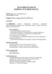 ✨️Liceum –godzina wychowawcza – Stwórz mapę marzeń na 2026 rok