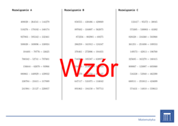 Odejmowanie do miliona | matematyka | 26 kolumn