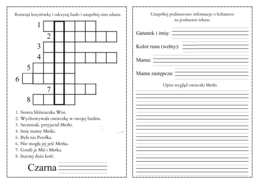 "Czarna owieczka"  karty pracy do lektury pdf