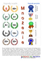 Mnożenie – Gra planszowa