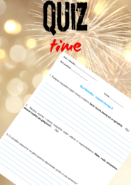 kartkówka - części mowy, kl. VI