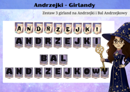 Girlandy "Andrzejki" i "Bal Andrzejkowy"