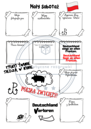 Kamienie na szaniec. Zestaw kart pracy. Bingo