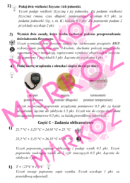 Sprawdzian - obserwacje, pomiary i wielkości fizyczne