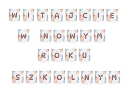 Girlanda, baner "WITAJCIE W NOWYM ROKU SZKOLNYM"