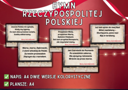 HYMN POLSKI - PLANSZE