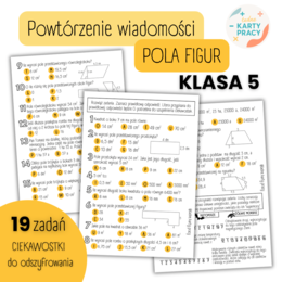 POWTÓRZENIE MATERIAŁU - Pola figur - KLASA 5