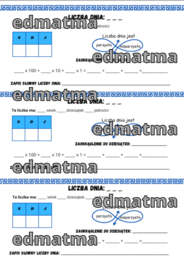 Liczba dnia - system dziesiątkowy