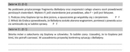 E8 Zadania na podstawie Balladyny (czytanie ze zrozumieniem, znajomość lektury, wypowiedzi pisemne) seria: Zadania drodze do E8