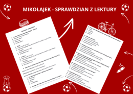 Mikołajek - sprawdzian znajomości treści lektury