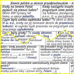 Ziemie polskie w okresie przedpiastowskim – notatki i karta pracy MATERIAŁ ZA DARMO