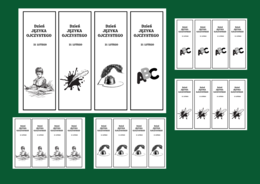 DZIEŃ JĘZYKA OJCZYSTEGO – zakładki do książek – zakładka – czarno-biała - wersja 5