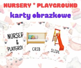 NURSERY, PLAYGROUND -karty obrazkowe
