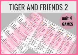 Tiger and Friends 2 unit 4 GAMES- zakładki do książki
