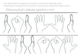 Ćwiczenia naprzemienności, orientacji w schemacie ciała