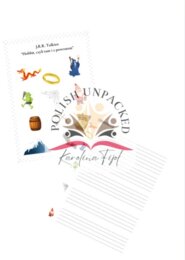 Ikony (obrazki, symbole) "Hobbit" J.R.R. Tolkien, język polski, egzamin ósmoklasisty, lektura obowiązkowa klasa 7-8