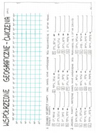 Współrzędne geograficzne - ćwiczenia