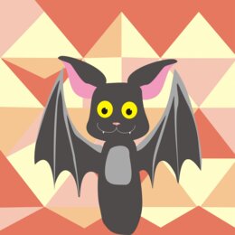 Przedszkole: Grafika do obrazu na płótnie (canvas): portret Nietoperz