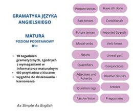 Gramatyka języka angielskiego. Matura formuła 2026  poziom podstawowy.