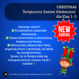 CHRISTMAS Świąteczny Zestaw Edukacyjny dla Klas 1-3