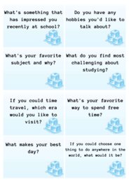 Ice breakers speaking matura podstawowa