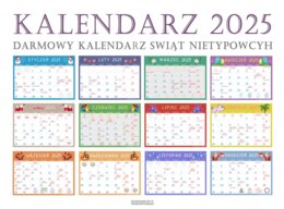 Kalendarz świąt nietypowych dla dzieci 2025