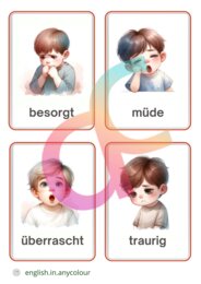 Niemiecki - Angielski Gefühle - Uczucia w języku niemieckim dla uczniów z wykładowym angielskim