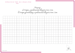 Geometryczny dzienniczek 5-klasisty -figury na płaszczyźnie, pola figur