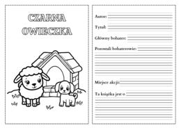 "Czarna owieczka"  karty pracy do lektury pdf